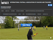 Tablet Screenshot of instituteoffootball.com